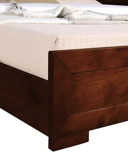 Miniatura 4 de Camden Isle Base de cama de plataforma Oxford, cama moderna de perfil bajo con sistema de soporte de listones completos, no necesita somier, fácil