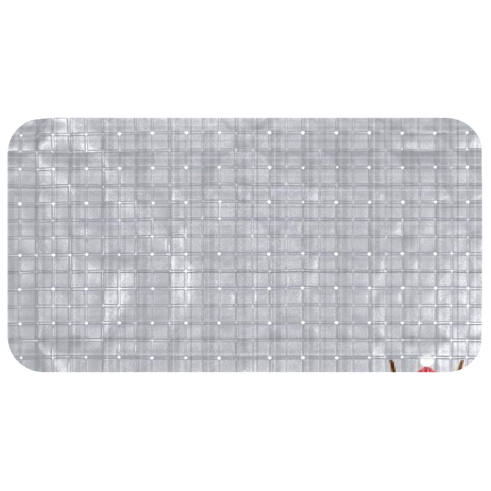Tapis de douche antidérapant 37,3 x 68,3 cm sécurisé pour salle de sport