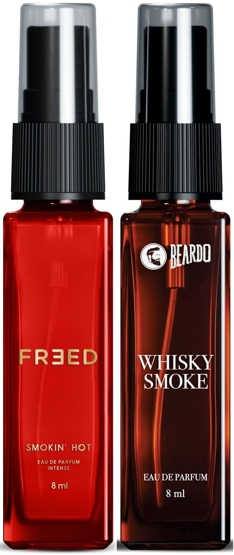 Beardo Whisky Smoke & Freed Smokin' Hot Perfume Set for Men & Women | Long Lasting Fragrance | Date Night Perfume | Pack of 2 Eau de Parfum (8ml Each)