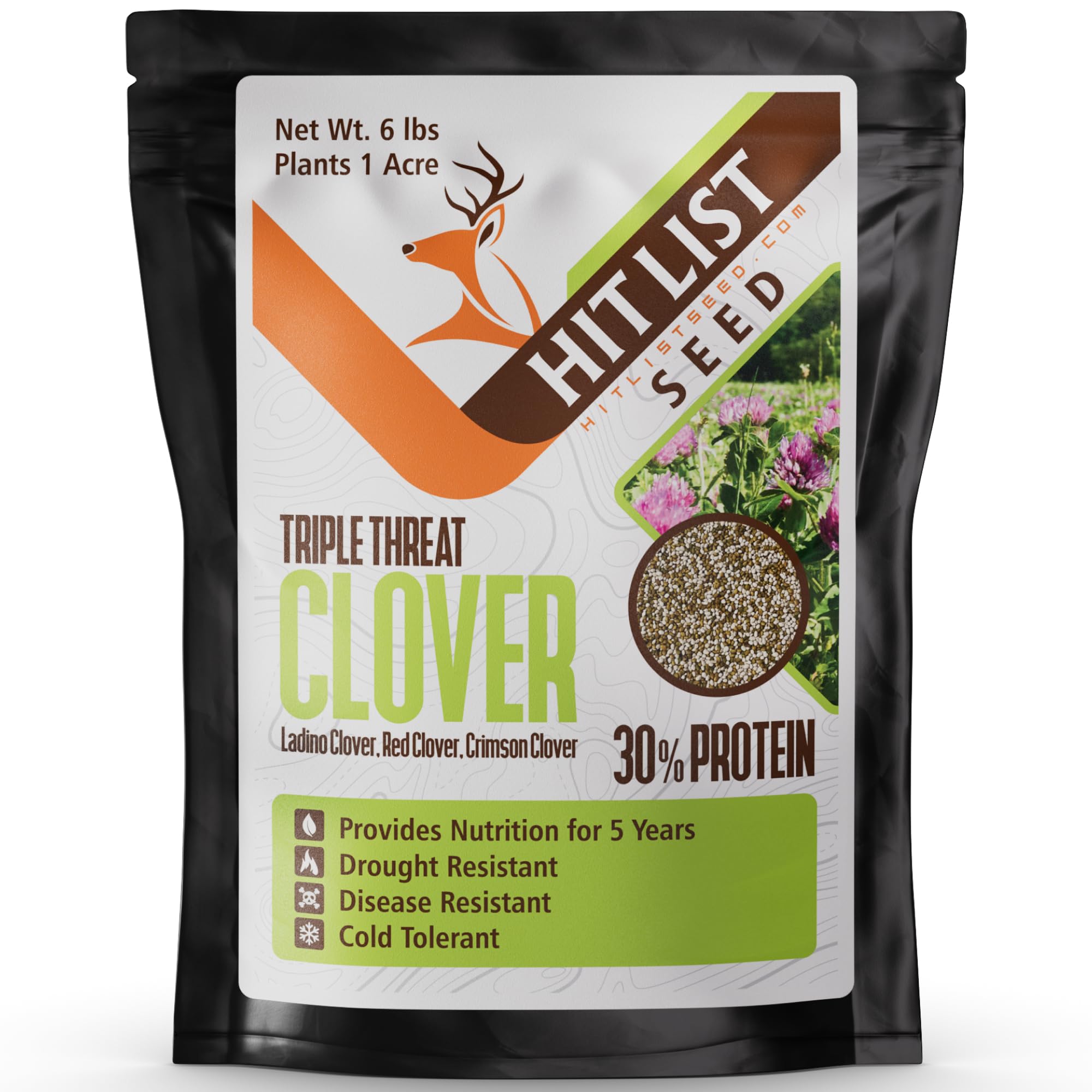 Amazon.com: HIT LIST SEED® Triple Threat Clover Food Plot Seeds