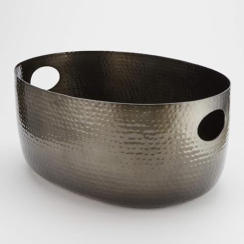 Miniatura 5 de American METALCRAFT, Inc. American Metalcraft ATHS16 - Bandeja de aluminio martillado para bebidas, color plata, 16 pulgadas de diámetro