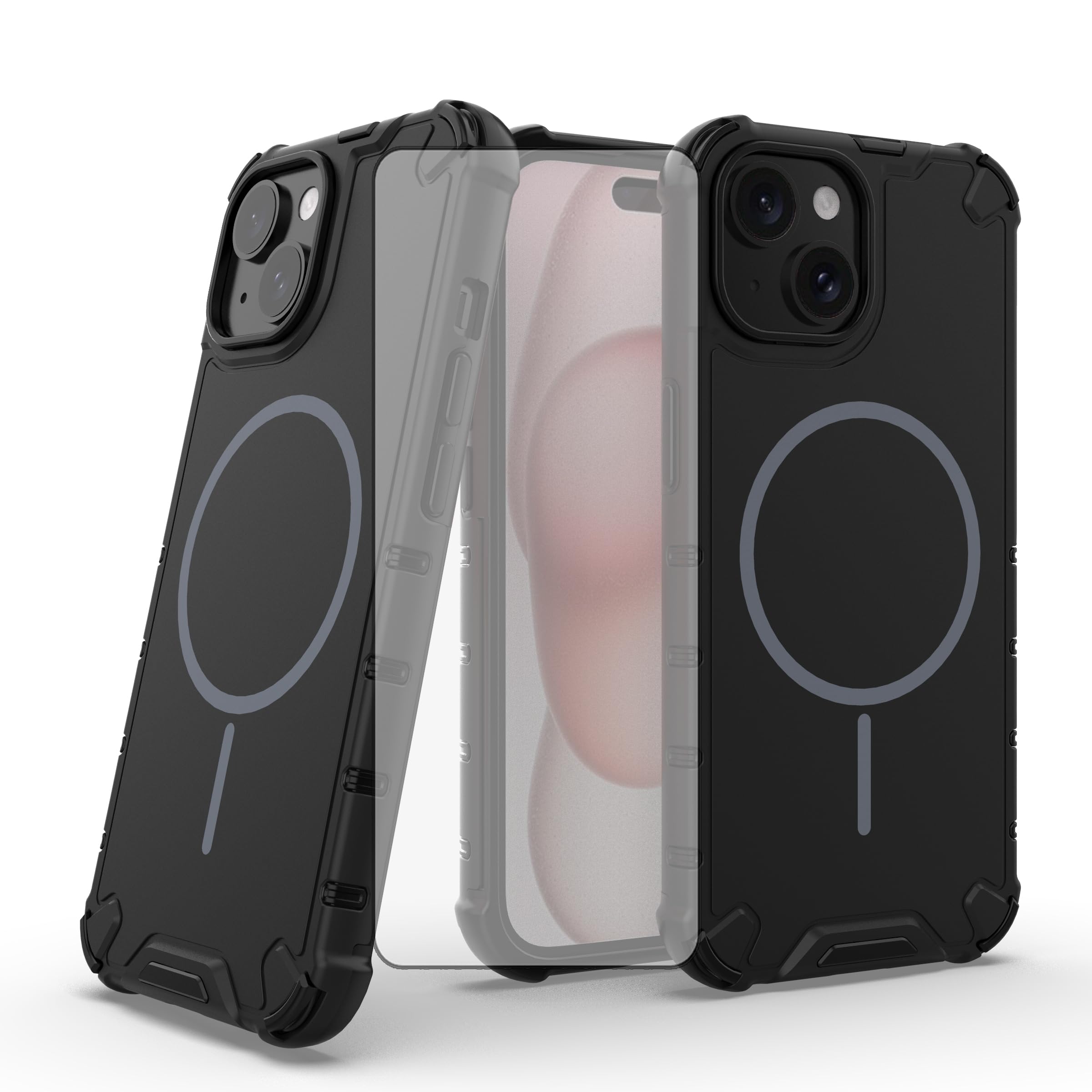 Coque iPhone 15 aimantée fine Asuwish finis les risques de rayures et casses - 8