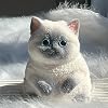 Cute DIY Squeeze Toy, Cat Squeeze Toys, Cat Squishies Stress Ball, Squeeze Toys Cute Kawaii Squishies Small Grey