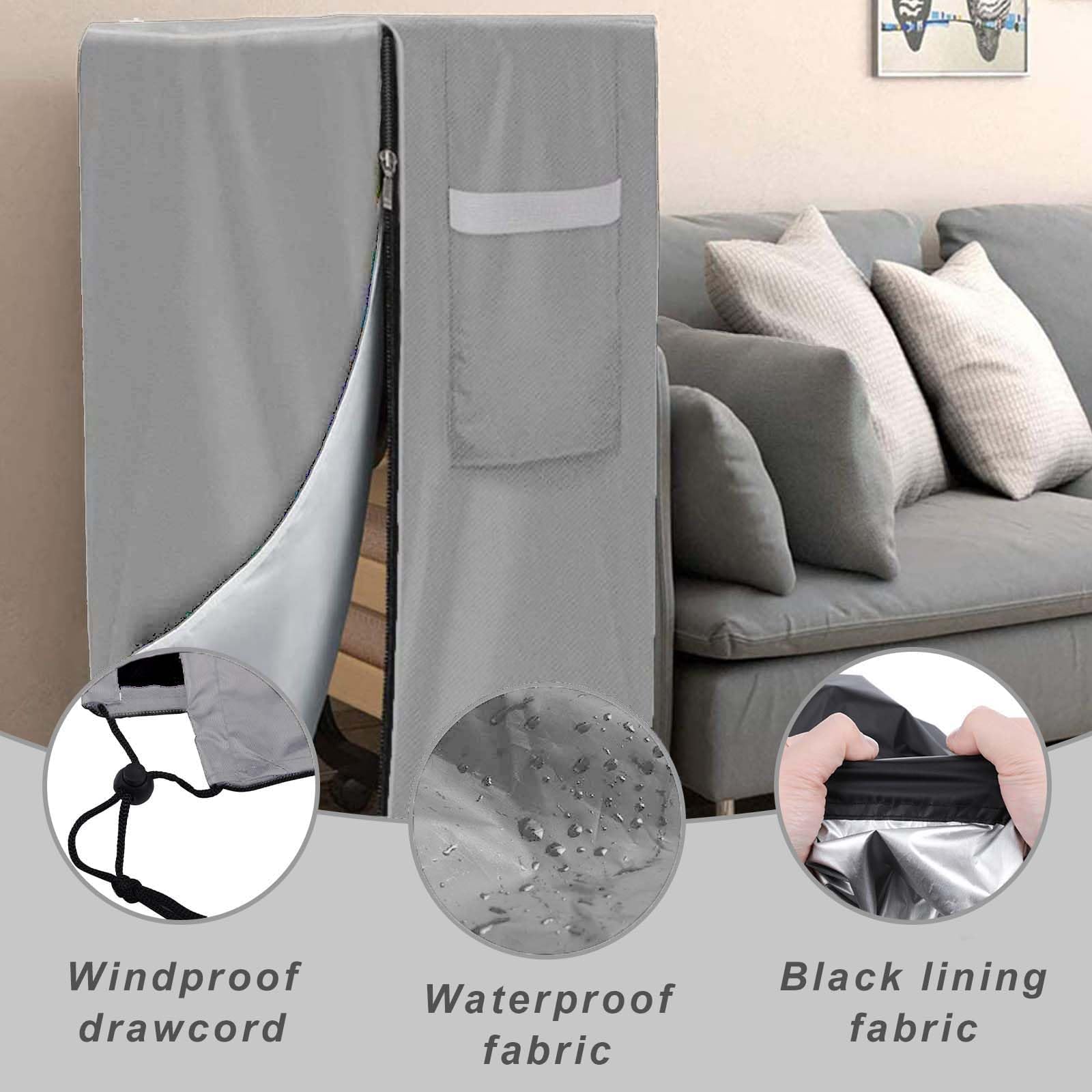 Telo di copertura per letto singolo，Copertura di Stoccaggio Letto Pieghevole，Copri Brandina Pieghevole，Adatto per letti pieghevoli e poltrone reclinabili, impermeabile e resistente al sole (Argento)