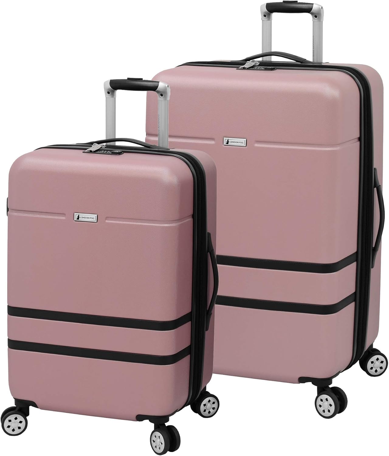  | London Fog Southbury II Hardside Spinner Luggage, blush, Carry-On 20-Inch | Suitcases