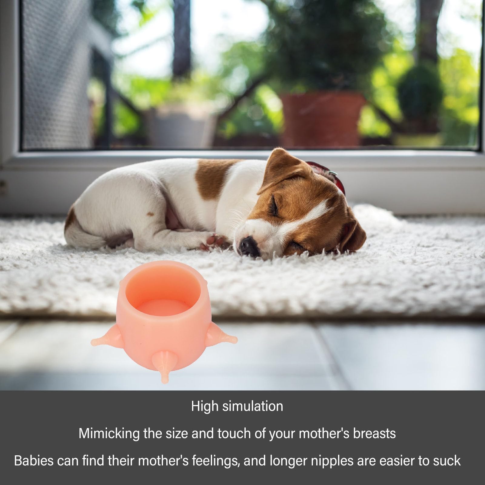 Ciotola per Latte per Gattini, Dispenser per Latte in Morbido Silicone Riutilizzabile con Design Ad Alta Simulazione per Gattini Appena Nati e Cura dei Cuccioli