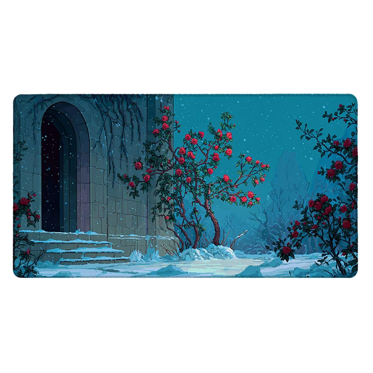 Tapis de Souris Jeu 1200 x 600mm XXL Tapis Souris Gaming Grand Pad Bureau avec Base AntidéRapante ImperméAble à l'eau Surface Bords Cousus Haute Précision Vitesse Gamer PC/Console Rose abstraite F-538