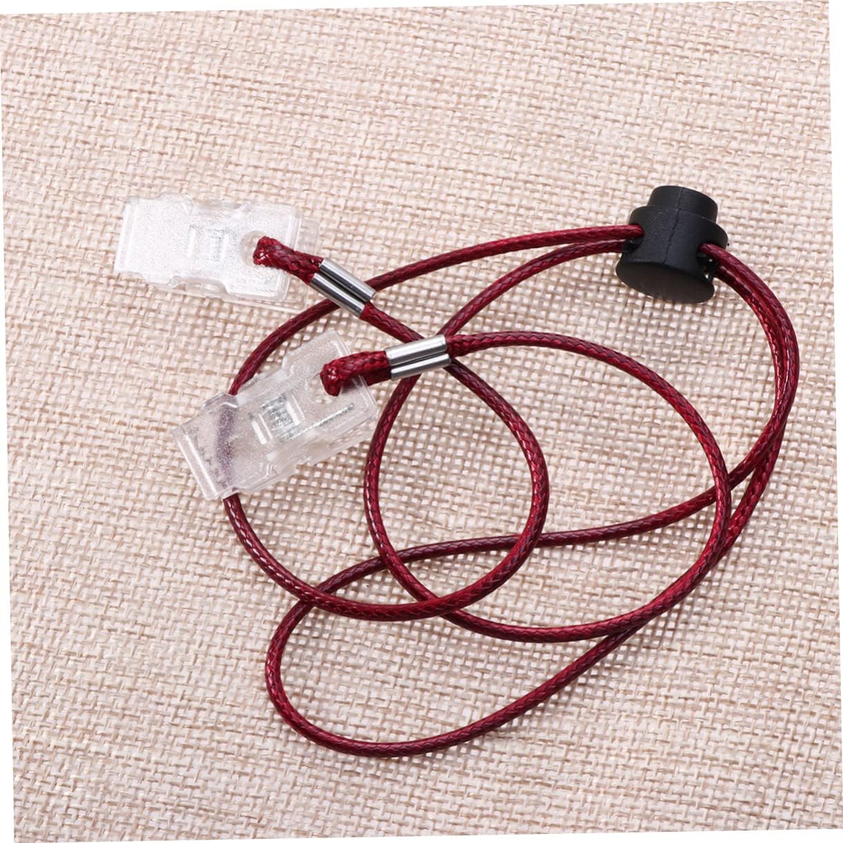 5Pcs Napkin Clips with Flexible Lanyard for Dining Clinic and Studio Use Durable Chain and Spring Loaded Clip