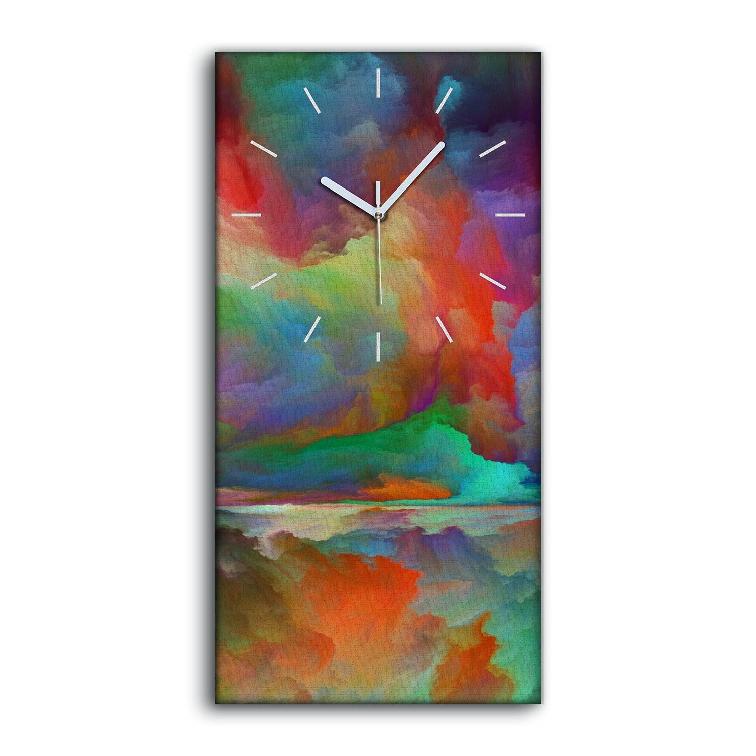 Horloge sur Toile pour Salon et Chambre Déco Murale Surréaliste 30x60cm