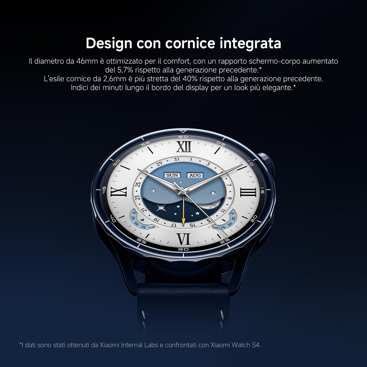 XIAOMI Watch S5 46 mm, Smartwatch per Uomo/Donna, AMOLED da 1,48", Fitness Tracker con Monitoraggio del Sonno, 21 Giorni, 150+ Modalità Sportive, GPS Dual-Band, NFC, Android&iOS, Nero