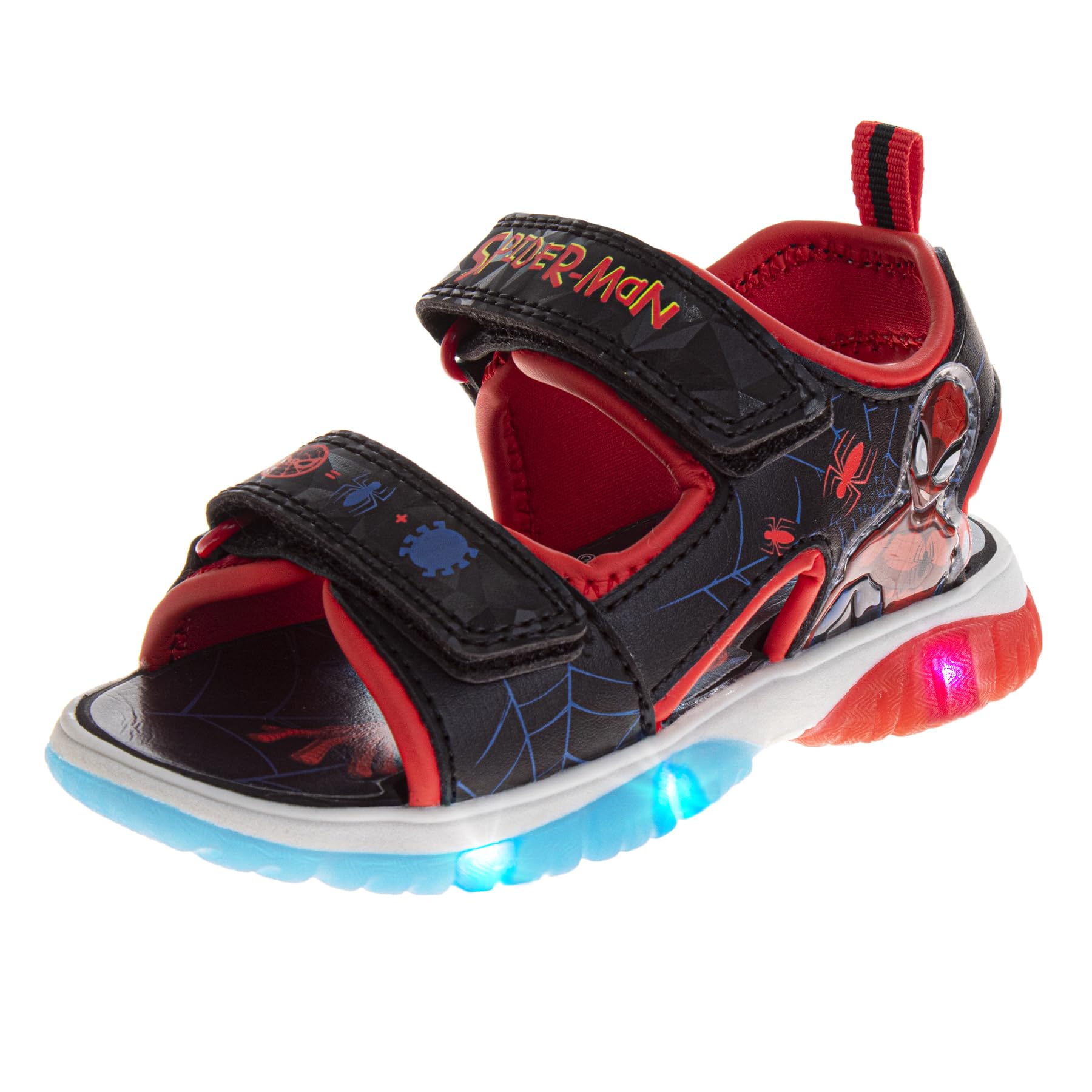 Josmo Spiderman, sandali illuminati da bambino (bambino/bambino)