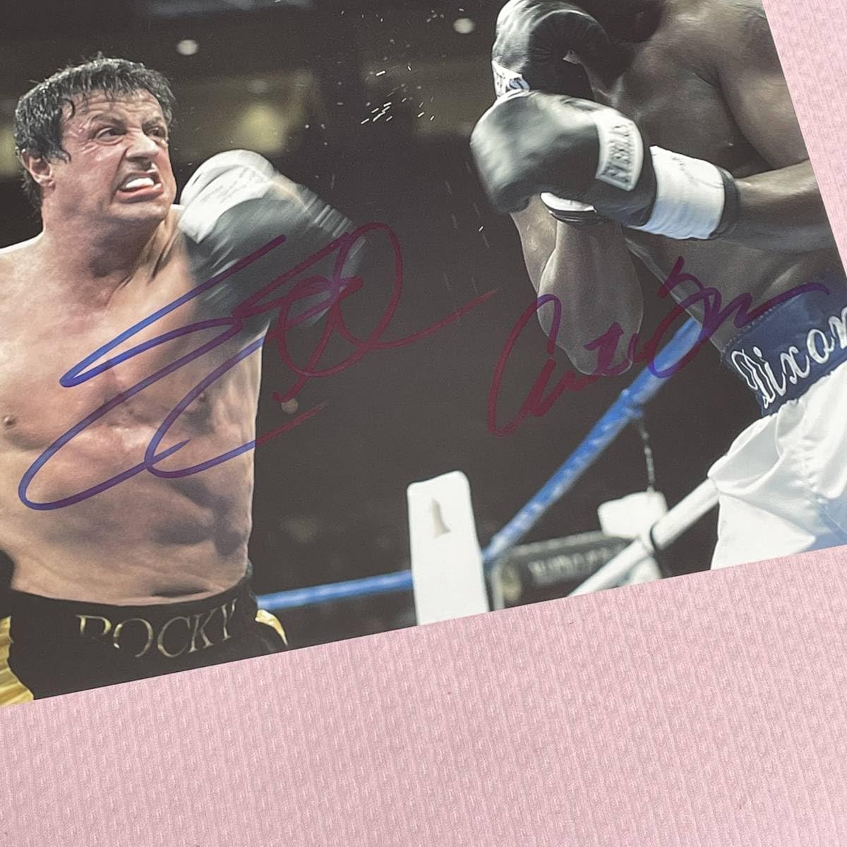 ロッキー　シルヴェスター・スタローン 直筆サイン入り写真 保証書付　tt2 ロッキー シルヴェスター・スタローン 直筆サイン入り写真 保証