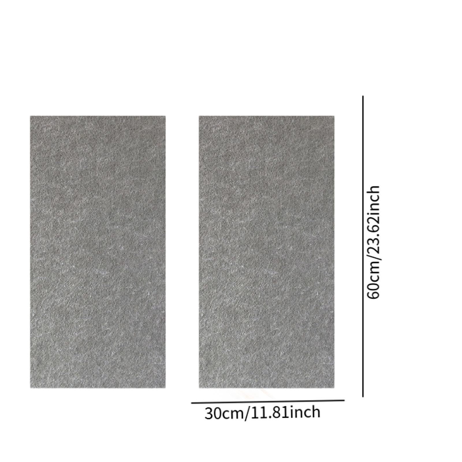 2 Bacheche in Feltro, Pannelli in per Aula O Dormitorio, Grigio 30x60 Cm