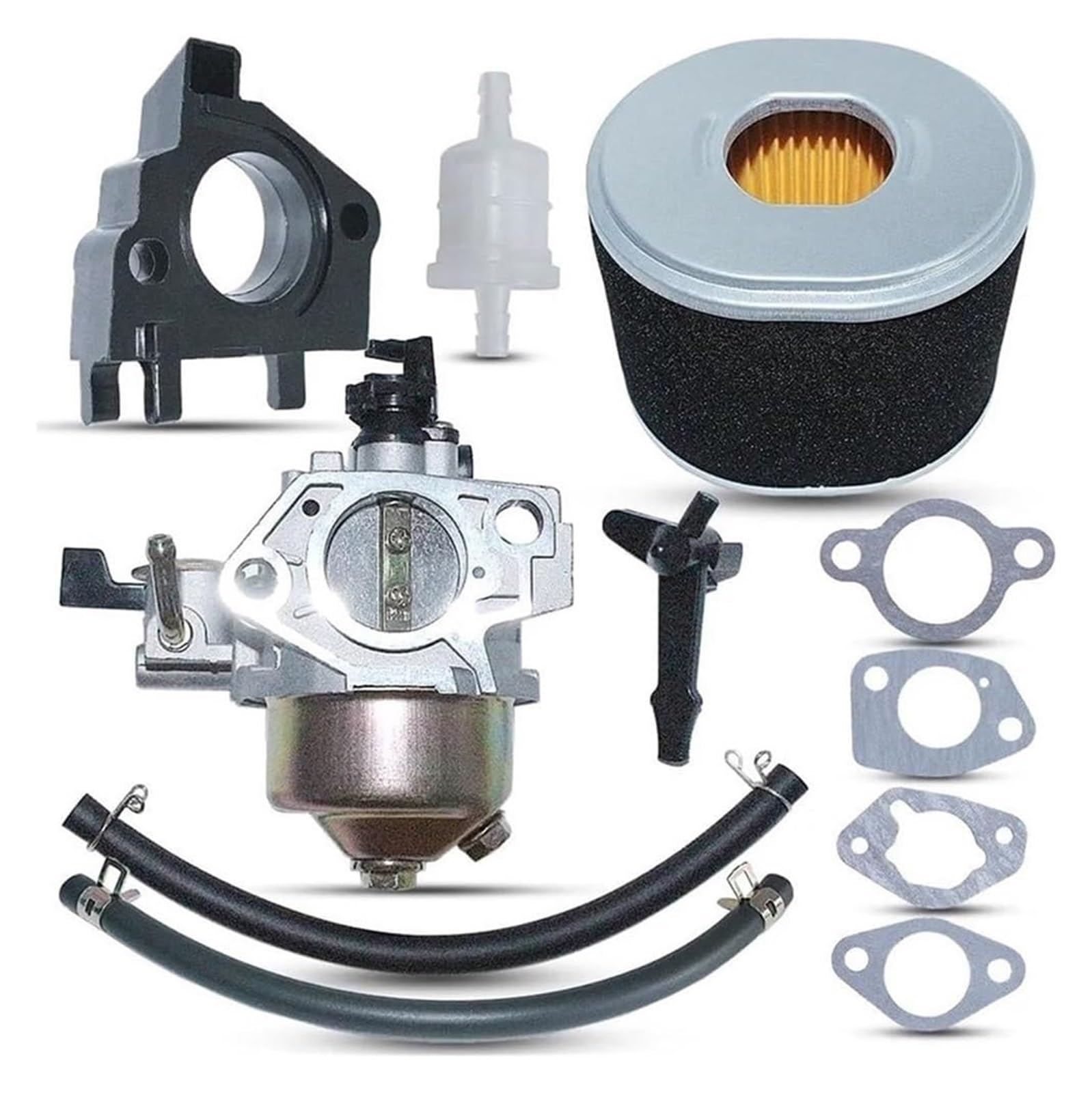 Carburador Repuesto para GX390 13HP GX 390 188F Cortacésped Motor Parte 16100-ZF6-V01 Carburador Filtro De Aire Carburador Junta De Filtro De Línea De Combustible