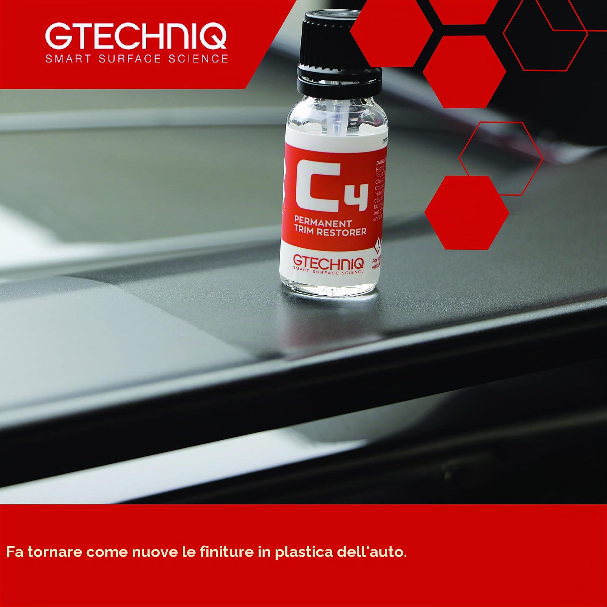 Protezione ravvivante C4 per finiture in plastica