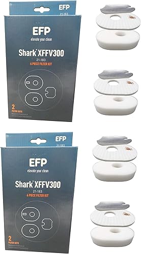 Miniatura 6 de EFP Juego de filtros para aspiradora Shark Rocket Ultra - Light modelos HV292, HV300, HV300W, HV301, HV302, HV303, HV305, HV308, HV310, UV450 -