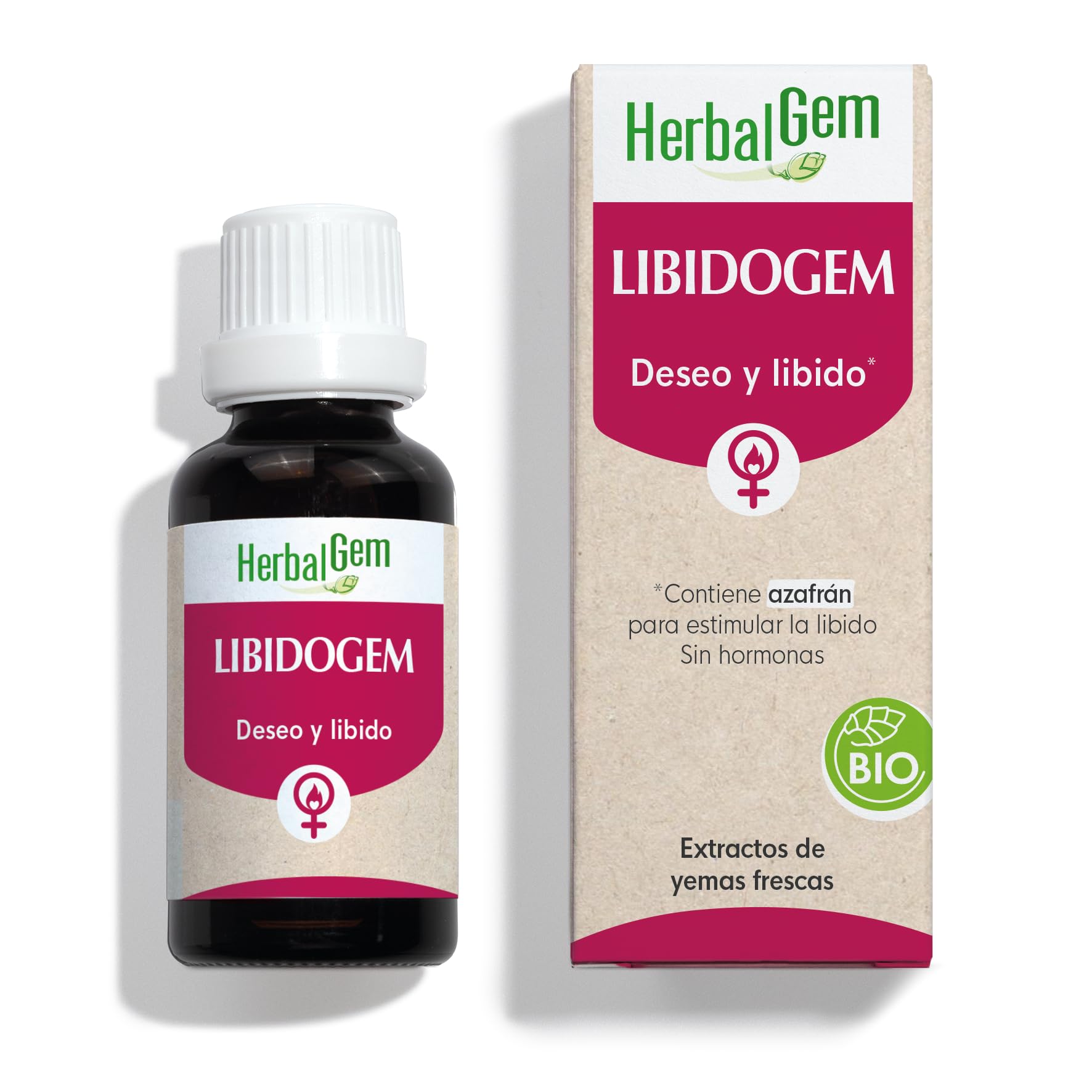 HERBALGEM Libidogem BIO – Deseo y Libido Femenina – Complejo de Gemoterapia Conc