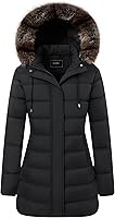 TYBBNY Women's Waterproof Long Puffer Jacket Winter Coat with Detachable Hood - Ultra Warm & Windproof Parka