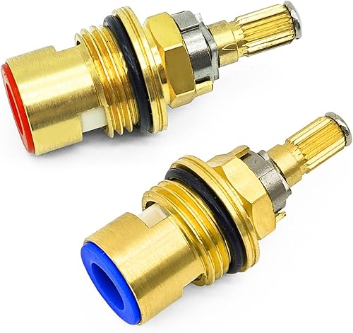 Miniatura 7 de Paquete de 2 cartuchos de válvula de cerámica compatibles con Kohler K-GP77005-RP K-GP77006-RP cartucho de grifo frío y caliente