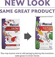 Vista 2 de Mazuri Koi - Nuggets flotantes para estanques, alimento flotante para estanques, 20 libras