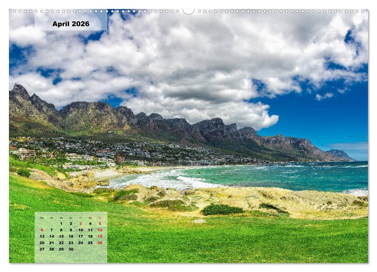 Südafrika – Kapstadt und Westkap (Wandkalender 2026 DIN A2 quer), CALVENDO Monatskalender: Südafrika entdecken - rund um Kapstadt und das Westkap (CALVENDO Orte)