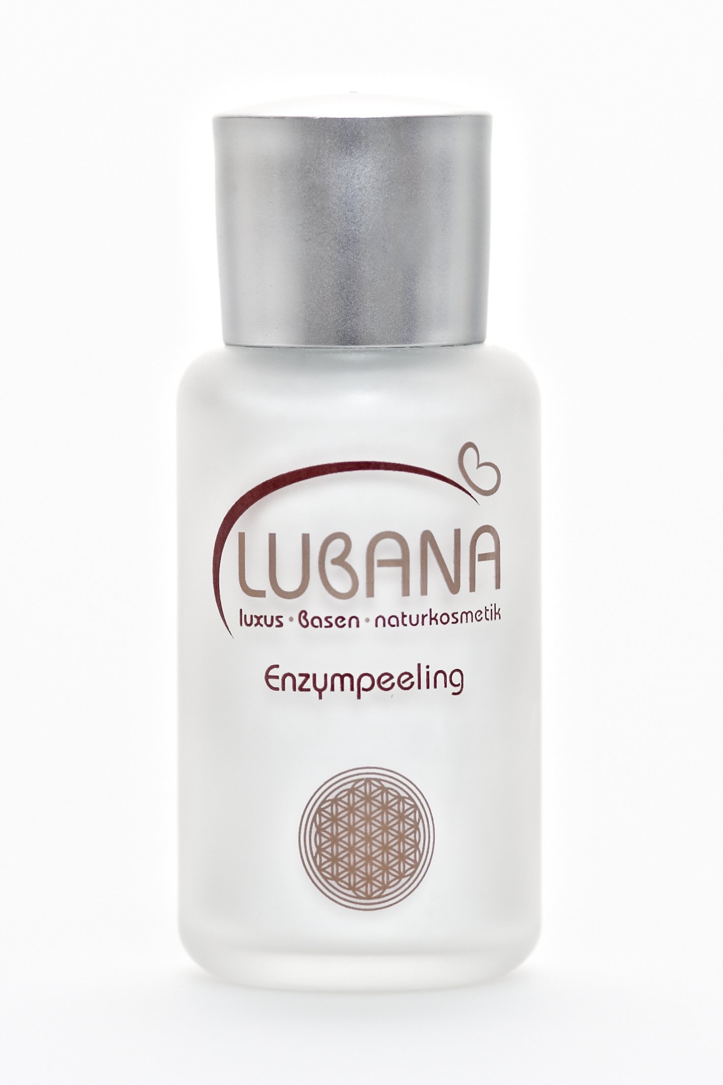 LUBANA basisches Enzympeeling, pH 7, 6, ohne Silikone, Pulver, basisch, spendet Feuchtigkeit, 40 g