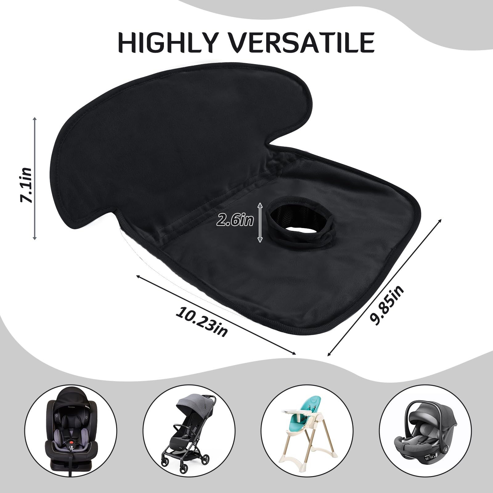INFANZIA Dry Seat,Paquete de 2 Protectores de Asiento de Coche Impermeables para Entrenamiento de Orinal para niños pequeños, bebés y bebés, Almohadilla para Asientos de Coche, cochecitos
