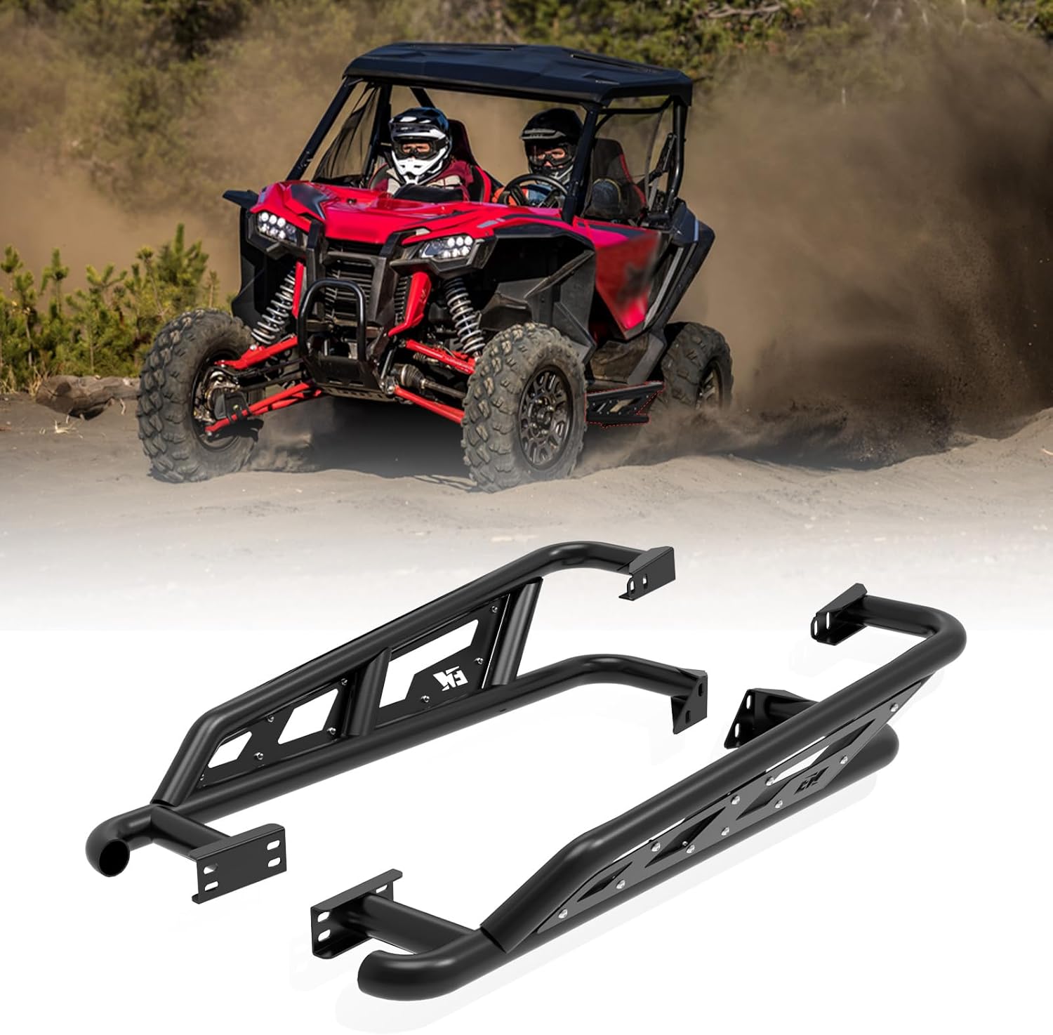 ELITEWILL Rock Sliders Side Nerf Bars Aggressive Style Tree Kickers Fit for Honda Talon 1000R/ 1000X 2019+ 2-Seat