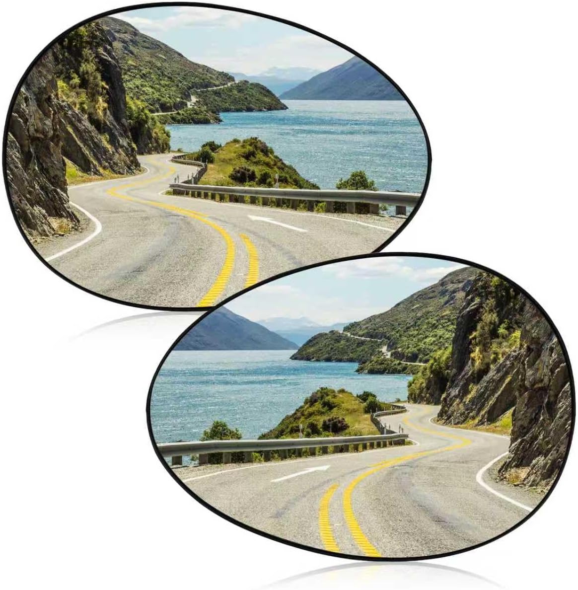 Driver and Passenger Heated Mirror Glass Fit for Mini Cooper 2007 2008 2009 2010 2011 2012 2013 2014 2015, Left and Right Side Mirror Replacement 51169803193 51162755626