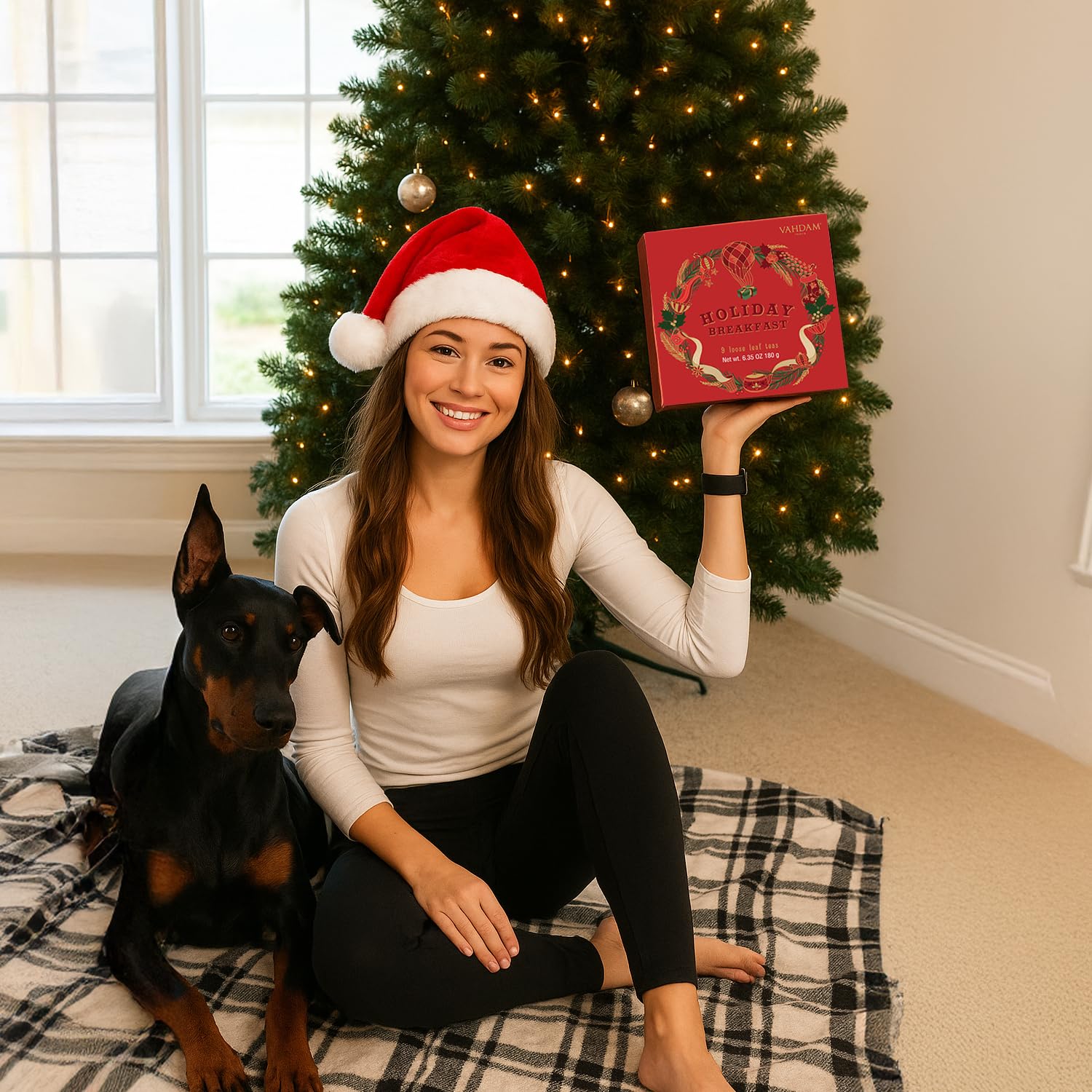 VAHDAM, Thé Coffret Thé Noël Cadeau de Noël - 9 Variétés de Thé dans une Boite de Luxe