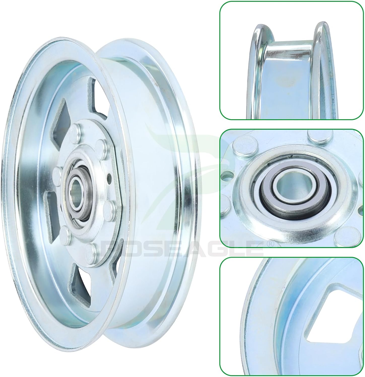 3 Pack 033-7201-25 Idler Pulley Replaces 033-7201-00 033-2000-00 033-8000-00 15422 for Bad Boy MZ Magnum 54" 48", ZT Elite 60" 54" 48", Maverick 60" 54", Outlaw 54" 61" 72" Decks
