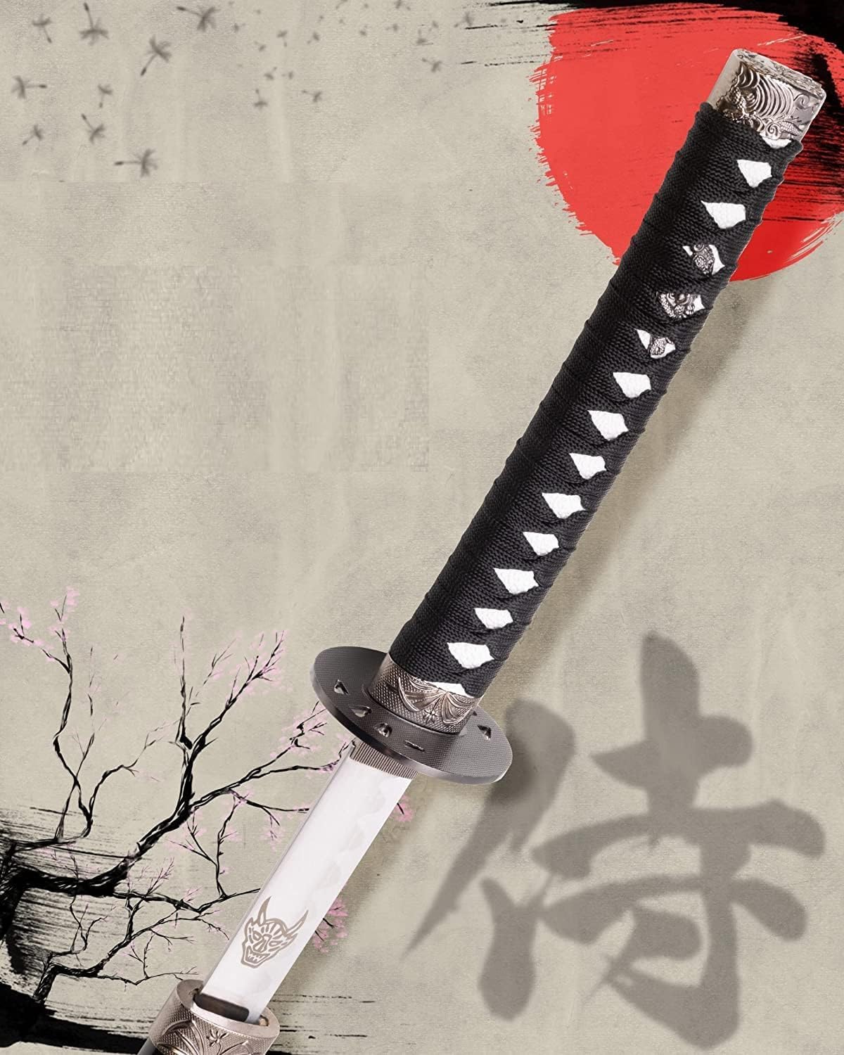 Spada Katana, Katana Vera Samurai Katana Acciaio con fodero per decorazione per collezionisti o come regalo Plus Espositore