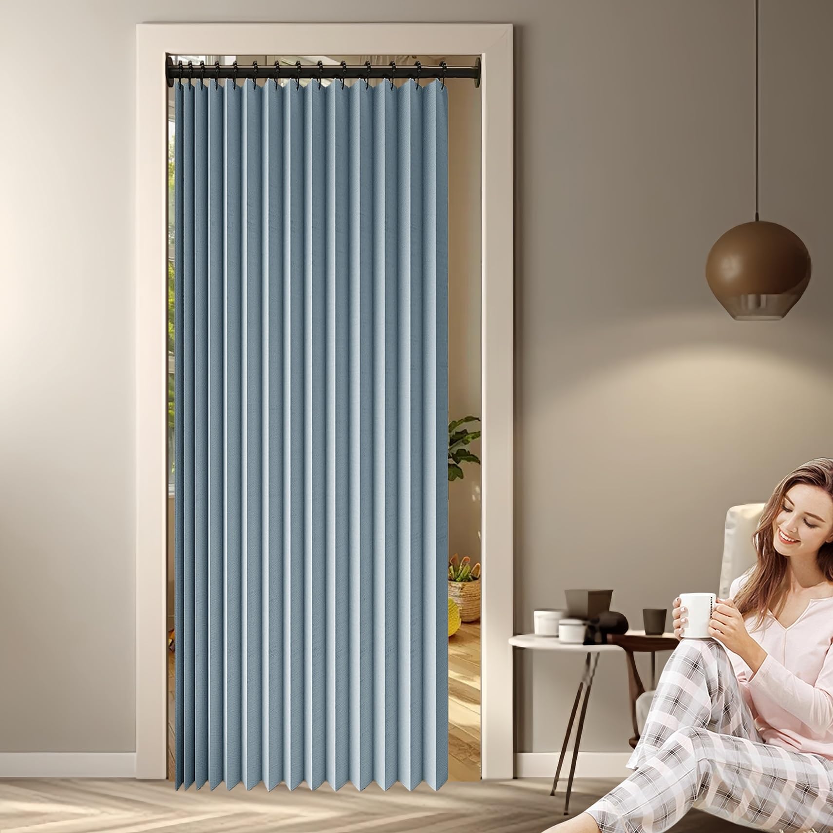 Rideau accordéon porte anti froid et chaleur pour une isolation thermique optimale