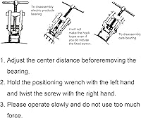 Vista 9 de OriGlam Extractor de rodamientos de dos mordazas, herramienta de extracción de dos mandíbulas ajustable, herramienta extractor de rodamientos