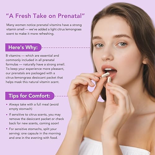 Miniatura 7 de Premom Prenatal Vitamins for Women - Conception for Her Multivitamin: 27 Nutrients, Includes 680mcg Methyl Folate + Choline + Iron, Traceable