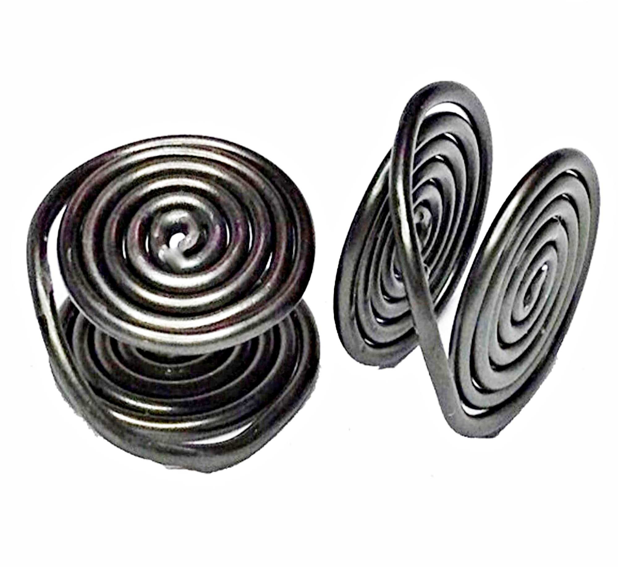 Par de pendientes con clip queloide, hechos a mano en EE. UU. por EarLums (negro)