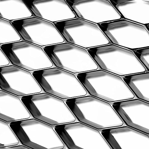 Miniatura 4 de Parrilla delantera central Sport VR-6 Honeycomb Mesh Grille Sport Negro compatible con Audi A4 B8 2008 2009 2010 2011 Sedan Avant