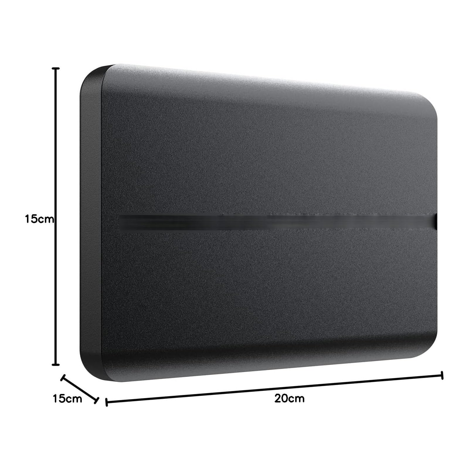Przenośny zewnętrzny dysk twardy 1 TB, USB 3.0, urządzenie pamięci masowej do gier, czarny, aluminium