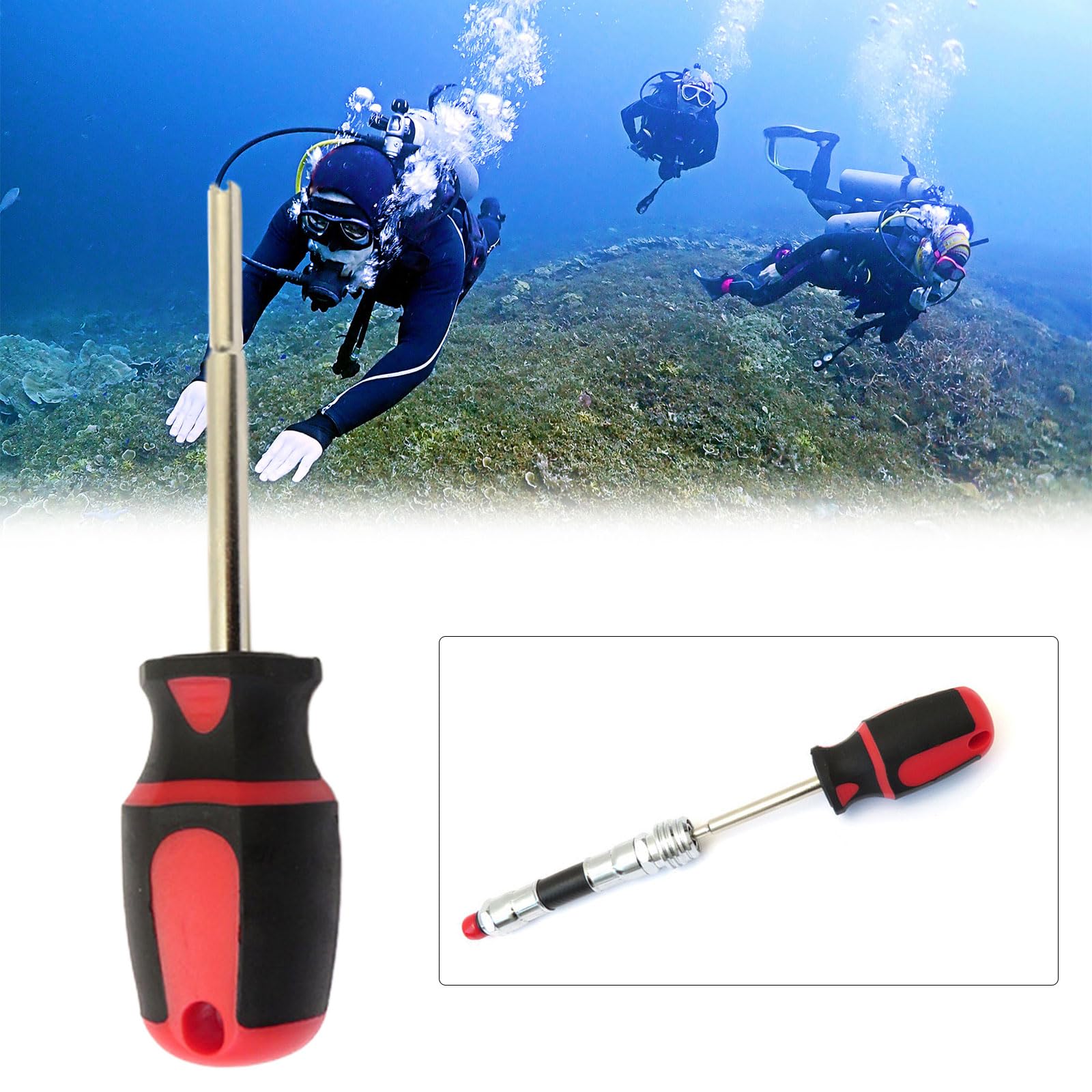 Kangnice Scubas Diving Valves Stem Remover BCD Inflator Removal Tools Snorkeling Gear Underwater Snorkeling Surfing