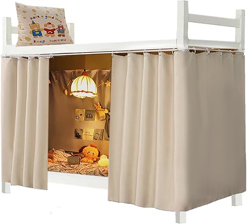Dorm Home - Cortinas opacas para literas, gruesas y sólidas, cortina de cama, tela para dosel de cama, para hombres y mujeres, cama individual