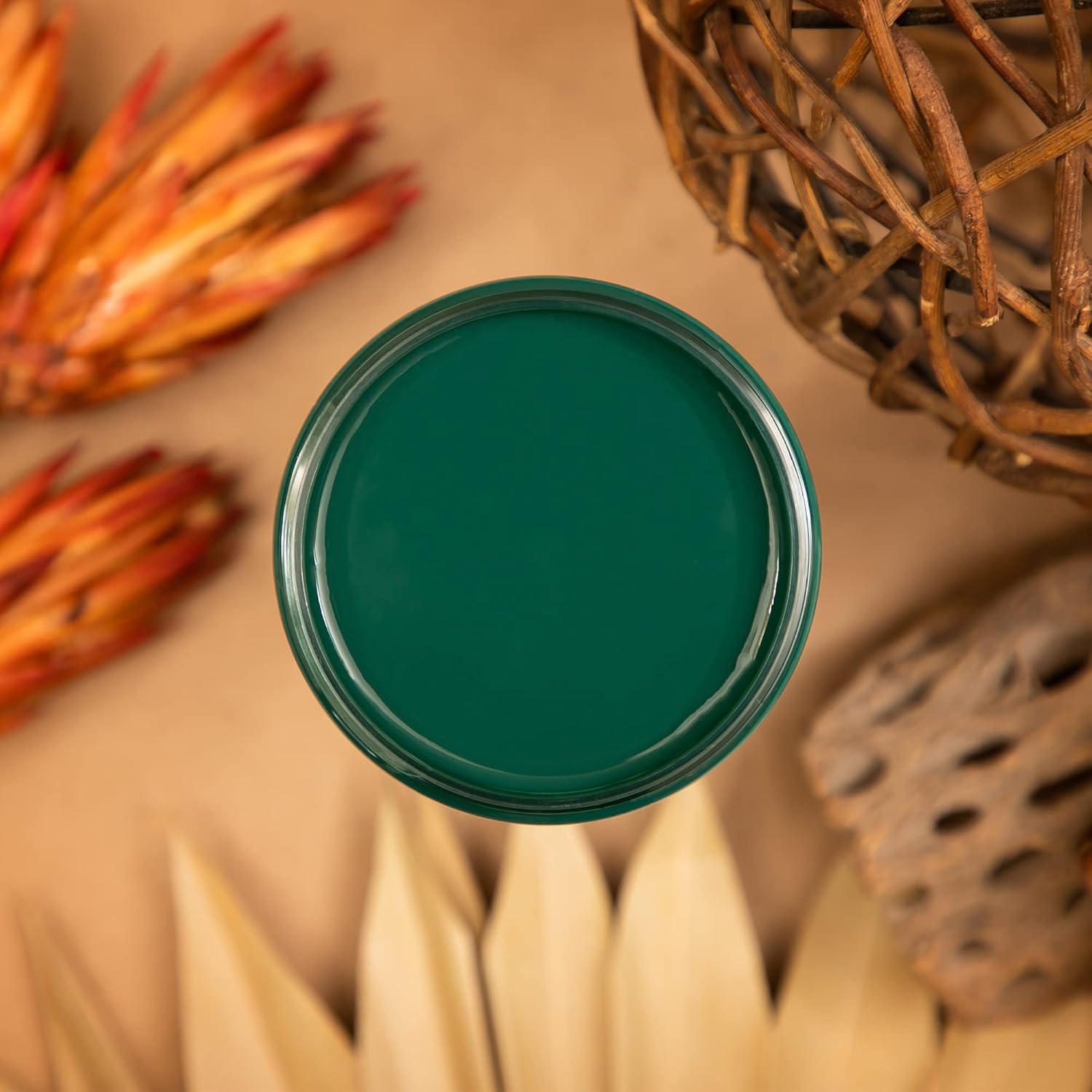 Dixie Belle Silk All-in-One Mineral Paint - Midnight Green (4oz) - Deep Blue Green Water Based Built-In Primer + Topcoat for Wood + Metal - Furniture Paint - Low Reflective Finish