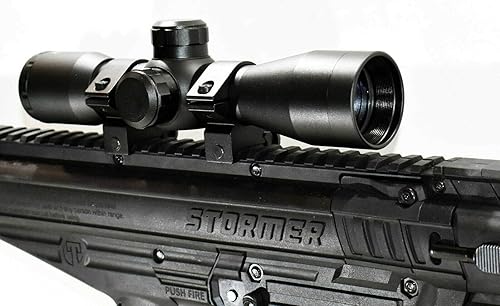 Miniatura 4 de Mira de alcance Trinity 4x32 para marcador de paintball Tippmann Stormer.