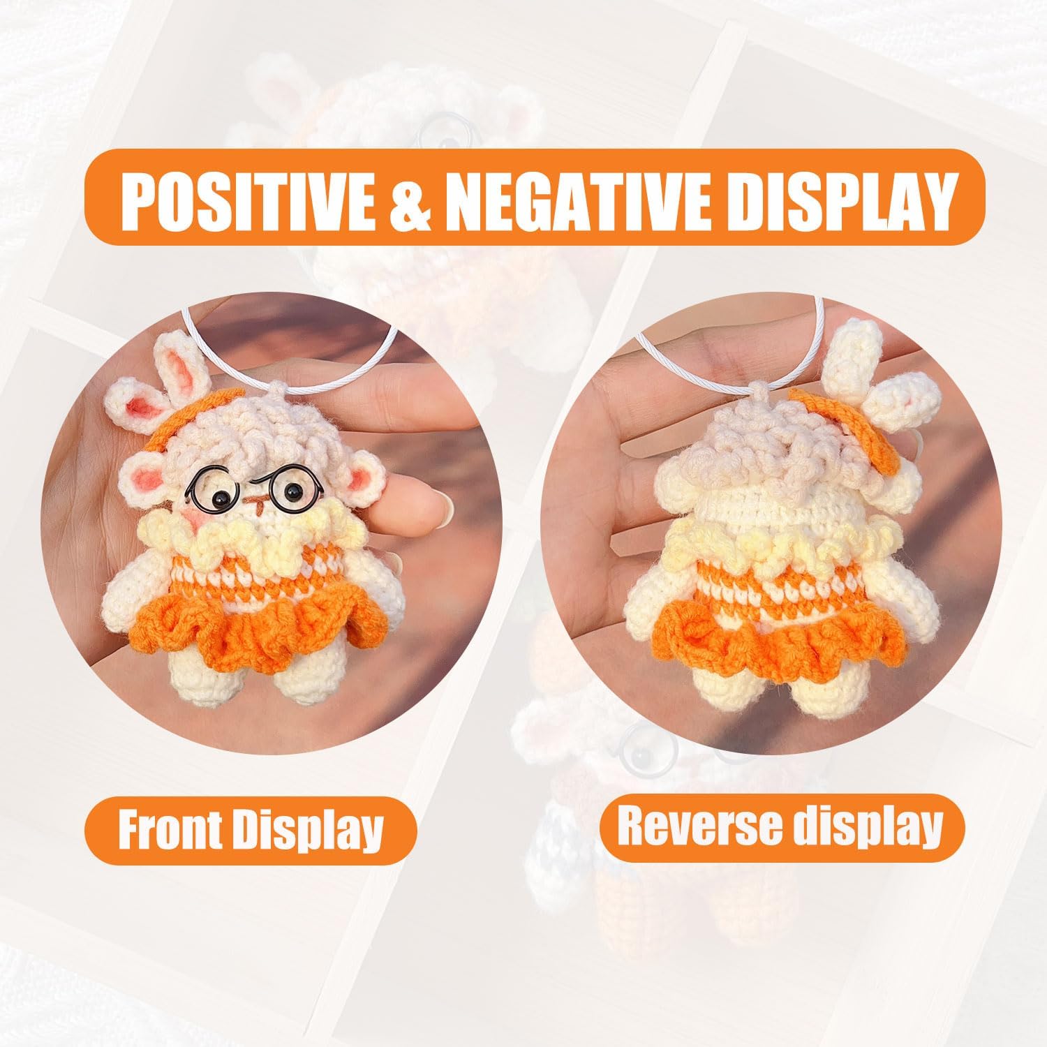 Cute Skirt Goat Keychain Handmade Personalized Car Accessories Novelty Funny Backpack Charms Couple Gift Decoration (Skirt Sheep) - Image 2