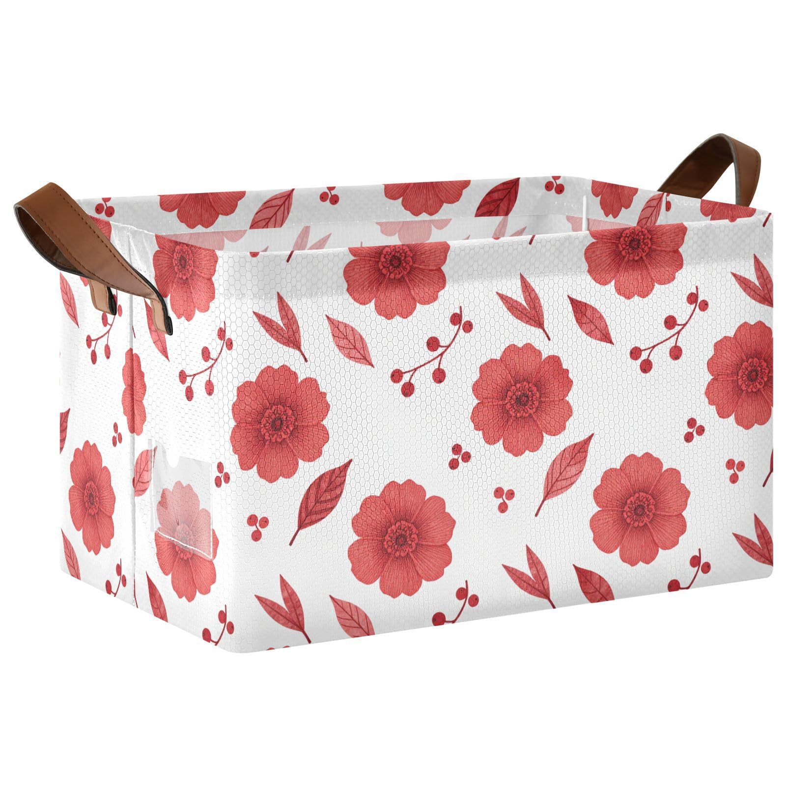 Bacs de rangement pivoine rouge FRODOTGV pour une cuisine ordonnée