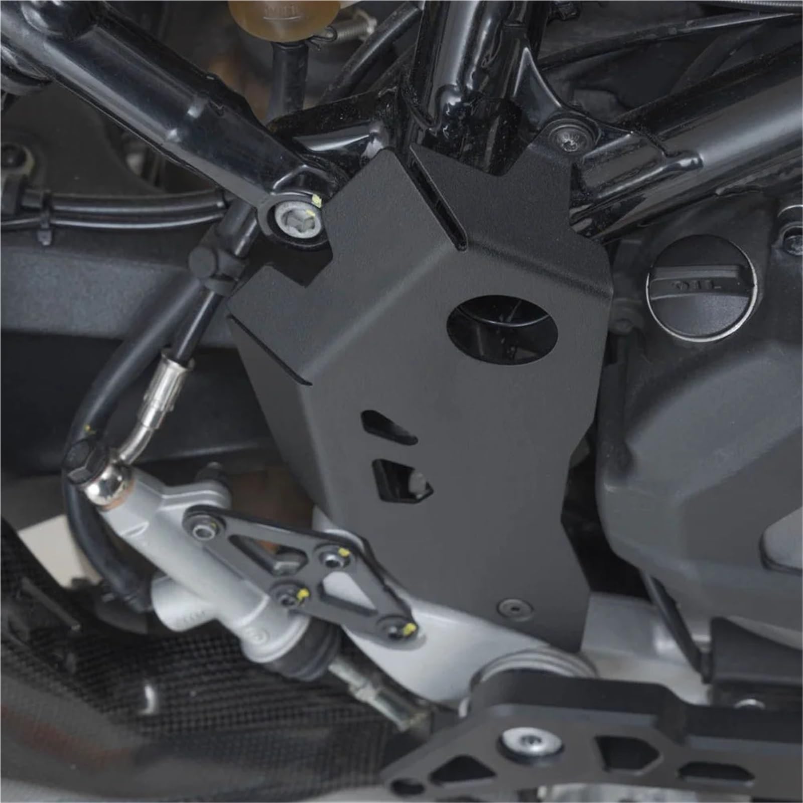 Osłona panelu chłodnicy Ochraniacz na piętę motocykla Ducati DesertX 2022-2023, akcesoria, osłona pięty, nakładka ochronna Przednia