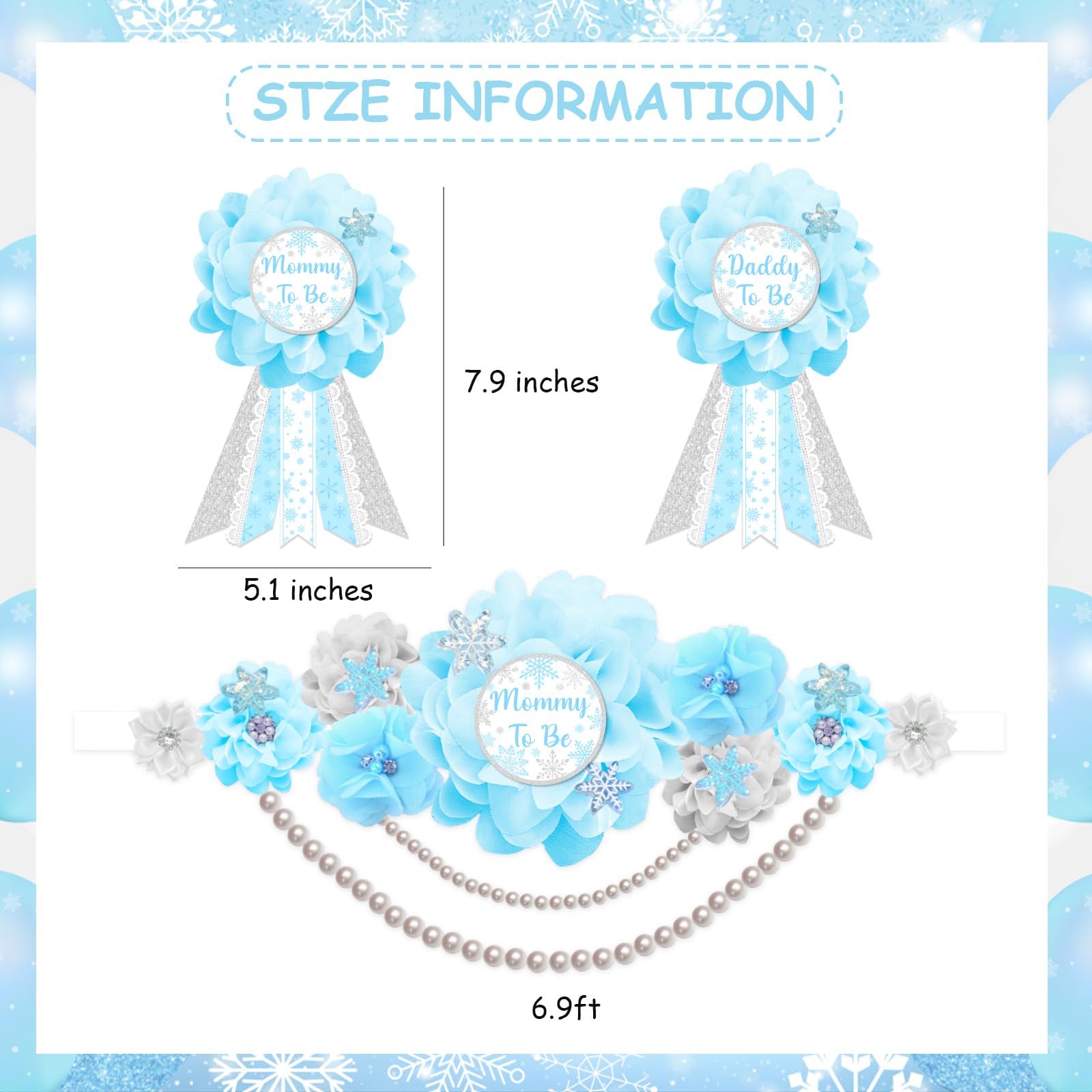 Cerchietto Frozen WESIEVYA Cintura A Fiocco Di Neve Per Pancia In  Gravidanza Set Di Cerchietto Fiocco Di Neve, image size:1600x1600