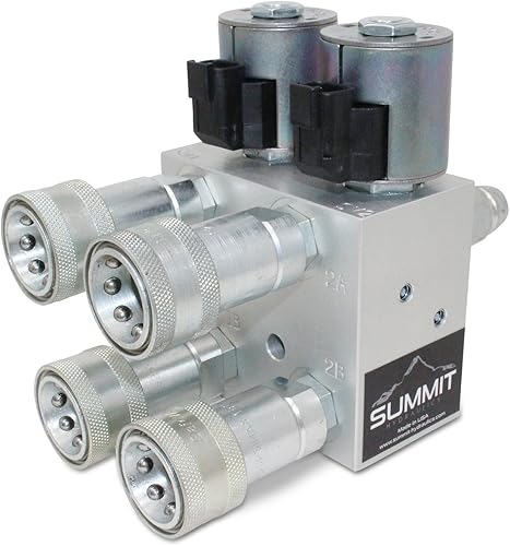 Miniatura 3 de Kit multiplicador hidráulico, válvula divisordesviadora SCV con acopladores JD estilo antiguo con caja de interruptores