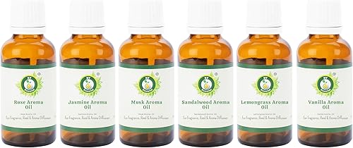 Miniatura 10 de R V Essential Paquete de 6 aceites esenciales de menta, lavanda, eucalipto, citronela, naranja, romero 100% puro y natural para aromaterapia, spa,