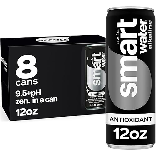 Smartwater Alkaline + Antioxidant Aluminum Can 12oz 8pk