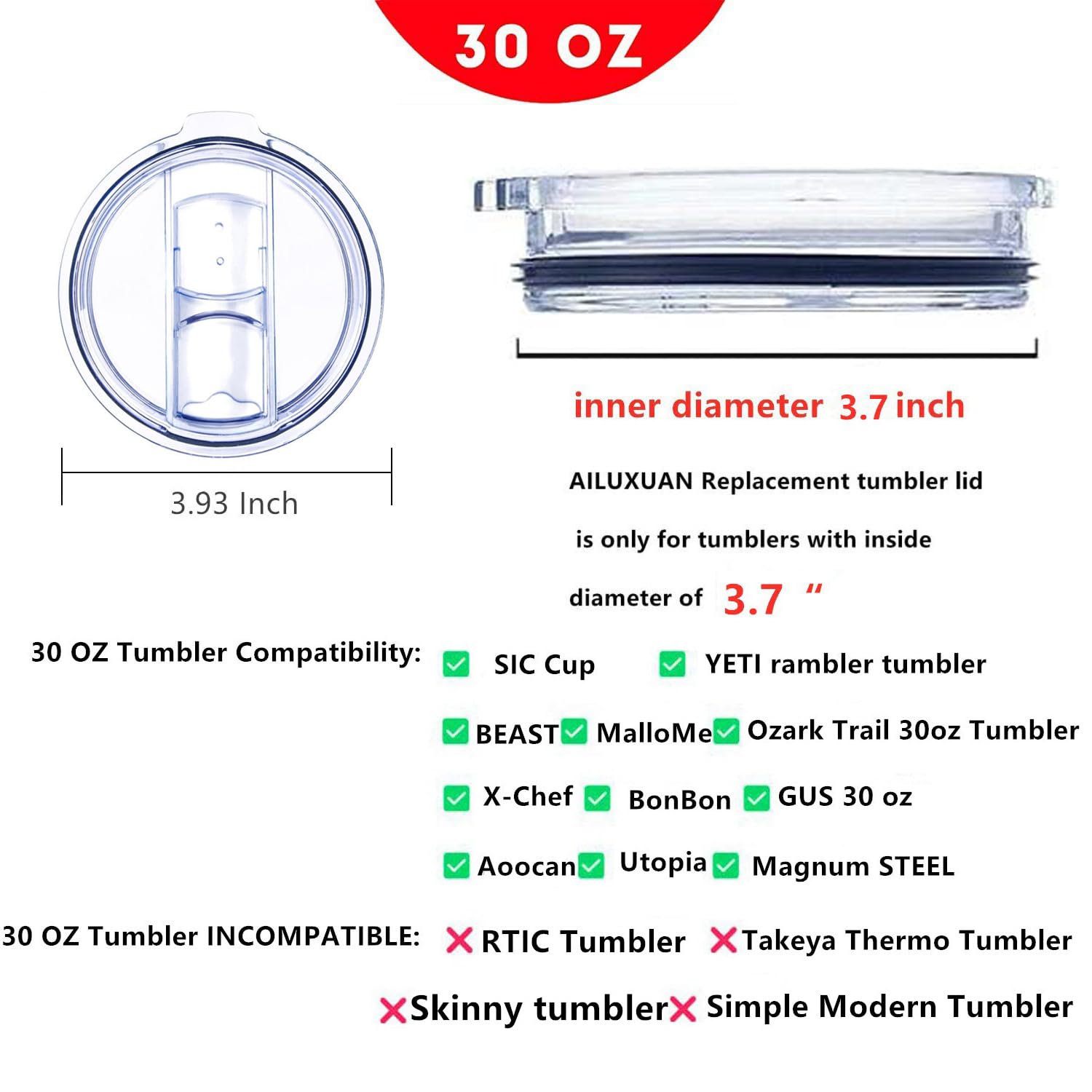 Coperchio Della Tazza Coperchio A Prova Di Schizzi Coperchio Della Bottiglia Di Tenuta 20 30 Once Per Tazza D 39 Acqua Accessori Per Bottiglie Da Cucina Multicolore Anti Polvere - Foto 7